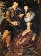 Peter Paul Rubens Rubens with his first wife Isabella Brant in the Honeysuckle Bower painting